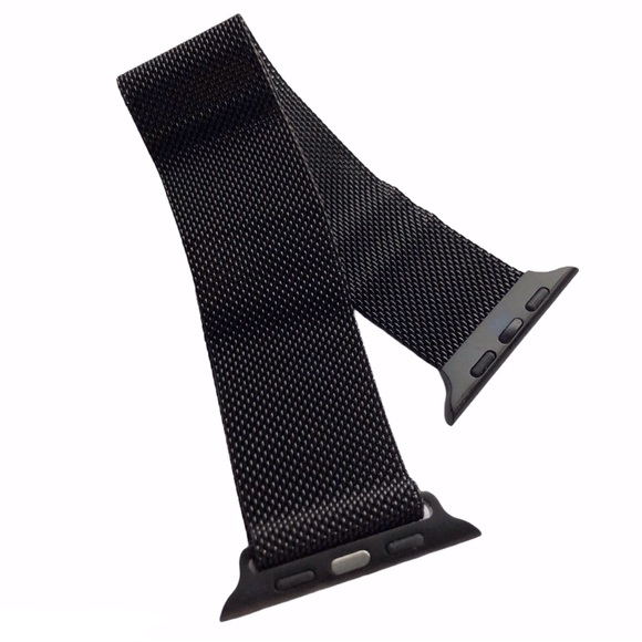 NEW Black Stainless Steel Milanese Loop Band Apple Watch 44/45/49 mm - Picture 4 of 7